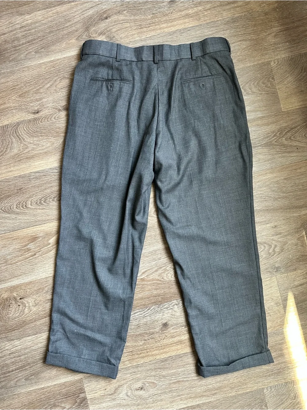 Stafford Gray Dress Pants 38x29 Mens Classic Fit‎ Slacks Business Work Office